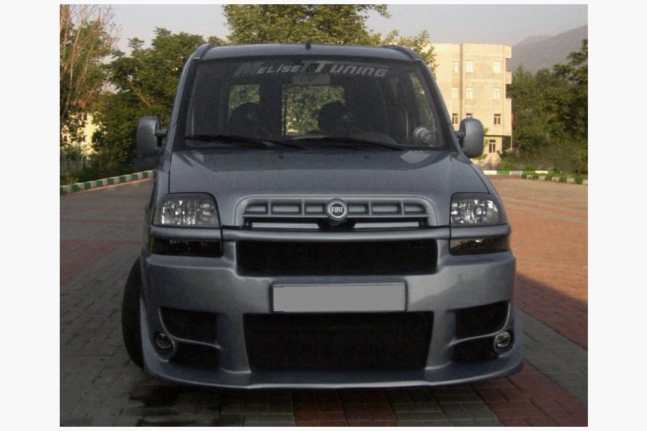 Fiat Doblo I 2001-2005 Sorento-style bumper extensions (primed for painting) Photo 1