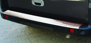 Fiat Doblo I 2005-2010 Rear Bumper Protector OmsaLine Stainless Steel Matte photo 2