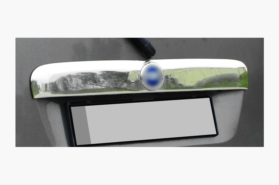 Fiat Doblo I 2005-2010 Chrome trim above license plate (stainless steel) Carmos - Turkish Stainless Steel Image