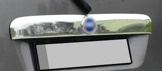 Fiat Doblo I 2005-2010 Chrome trim above license plate (stainless steel) Carmos - Turkish Stainless Steel photo 1