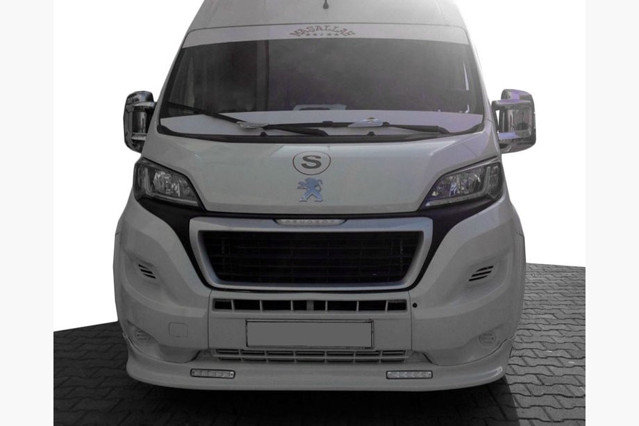 Fiat Ducato 2006-2025 Front lip 2014↗︎ (narrow with LED, paintable) Image