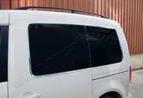 Volkswagen Caddy 2004-2010 Rear window trim (12 pcs, stainless steel) photo 1