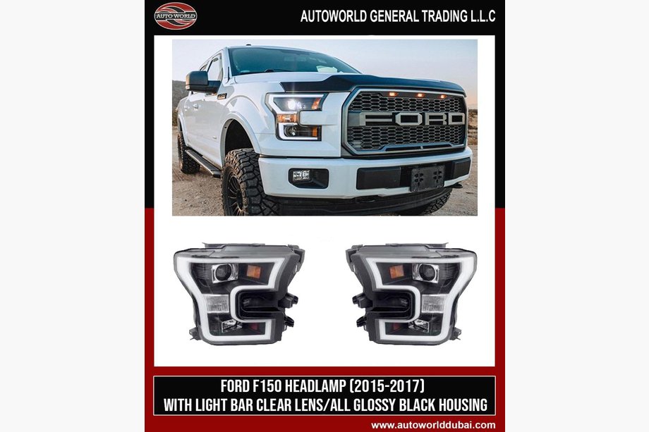 Ford F-150 2014-2021 Front Headlights (2 pcs, LED) Image