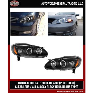 Front Headlights (2 pcs, LED) Toyota Corolla 2002-2007