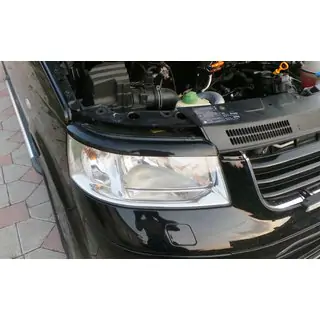 Headlight eyebrows (2 pcs, black)
