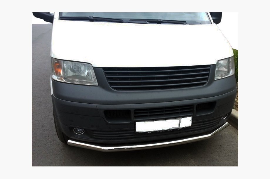 Volkswagen T5 Transporter 2003-2010 Front Single Bull Bar (Stainless Steel) 51mm Photo 2