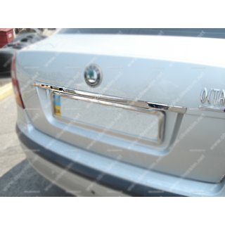 Chrome trim above license plate (stainless steel) Skoda Octavia II A5 2006-2010 photo 1