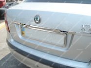 Skoda Octavia II A5 2006-2010 Chrome trim above license plate (stainless steel) photo 1