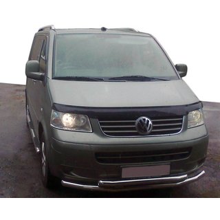 Front double bull bar 60/48 mm (stainless steel) photo 1