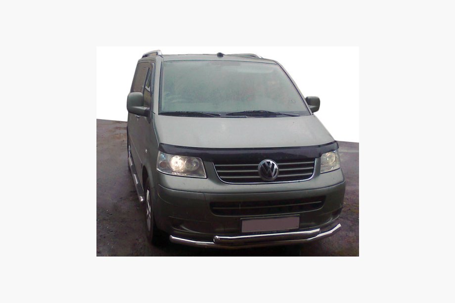 Volkswagen T5 Multivan 2003–2010 Front double bull bar 60/48 mm (stainless steel) Image