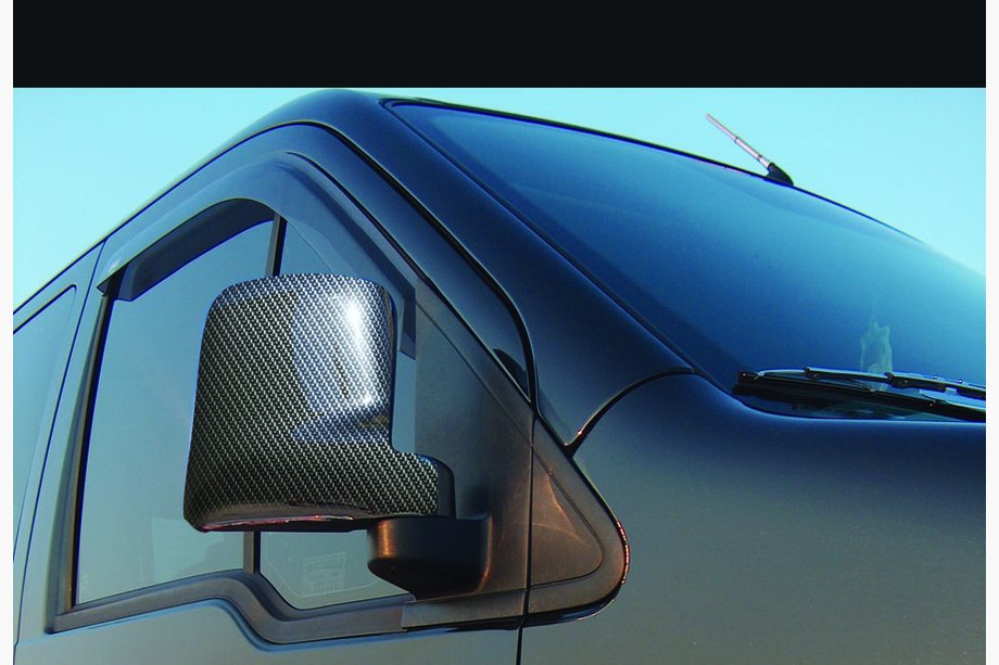 Ford Connect 2002–2006 Carbon Mirror Covers (2 pcs, plastic) Image