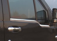 Ford Connect 2010-2013 Exterior window trim (2 pcs, stainless steel) Carmos - Turkish Stainless Steel photo 1