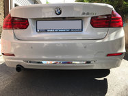 BMW 3 Series F30/F31 2012-2019 Rear bumper trim stainless steel photo 1