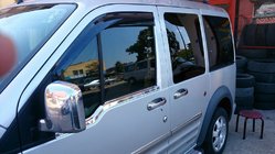 Ford Connect 2010-2013 Exterior window trim (2 pcs, stainless steel) Carmos - Turkish Stainless Steel photo 2