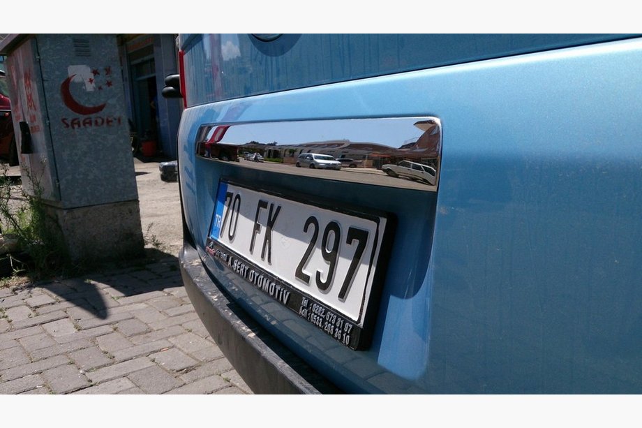 Citroen Nemo 2007-2017 Chrome trim above license plate (stainless steel) OmsaLine - Italian Stainless Steel Photo 3
