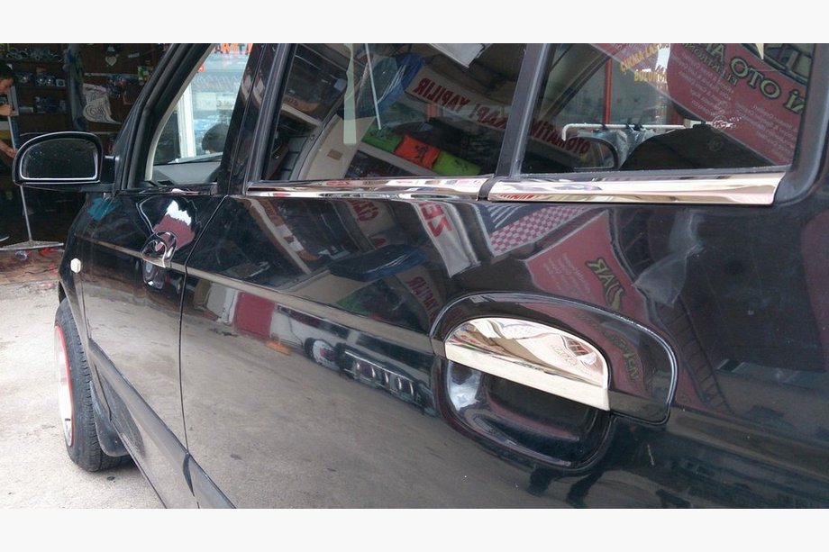 Hyundai Getz 2002- Chrome Door Handle Covers (4 pcs) chrome plastic Photo 2