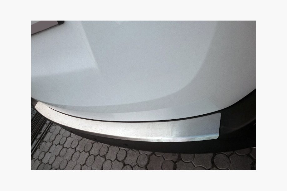 Toyota Rav 4 2013-2018 Rear bumper protector with lip Nataniko (stainless steel) Image