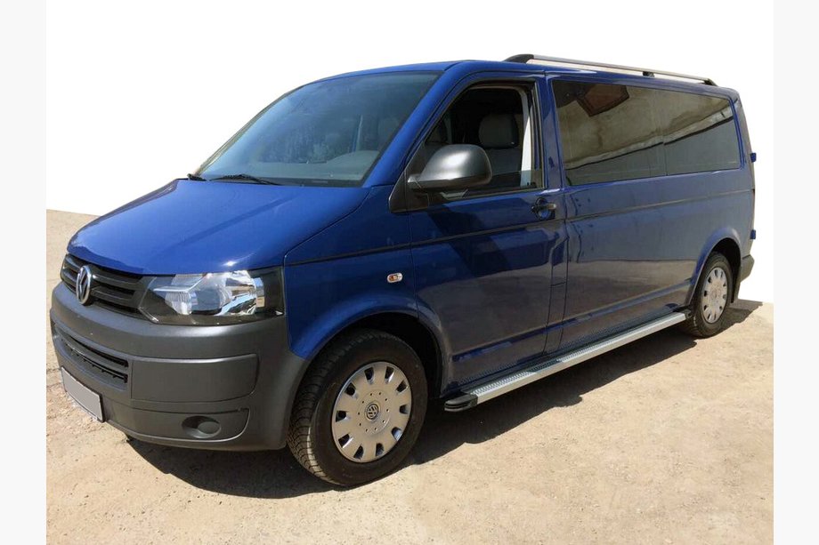 Volkswagen T5 2010-2015 Side Steps Maya V2 (2 pcs, Aluminum) Image