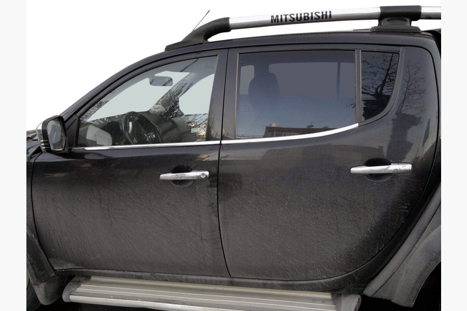 Mitsubishi L200 2006-2015 Window Trim Stainless Steel (4 pcs) Image