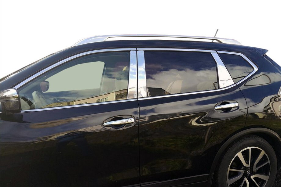 Nissan X-trail T32/Rogue 2014-2021 Chrome Pillar Covers (Stainless Steel) Image