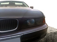 BMW 5 Series E39 1996-2003 Headlight eyebrows (2 pcs, black) photo 1