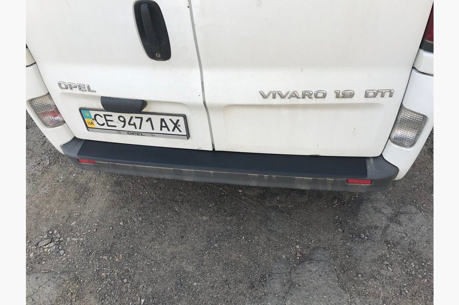 Opel Vivaro 2001–2015 Rear bumper protector DDU (ABS) Photo 4