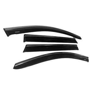 Window deflectors with chrome trim (4 pcs, Niken) BMW X4 F26 2014-2018