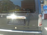 Ford Connect 2010-2013 Chrome trim above license plate (fits on original, stainless steel) Carmos - Turkish Stainless Steel photo 4