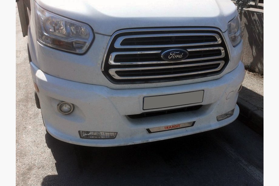 Ford Transit 2014- Front bumper lip ERA (2014-2019, primed for painting) Image