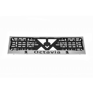 License Plate Frame Chrome (1 pc, Stainless Steel) Skoda Octavia I Tour A4 1996-2010 photo 2