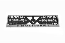 Volkswagen T5 Multivan 2003–2010 License Plate Frame Chrome Multivan (1 pc, Stainless Steel) photo 2