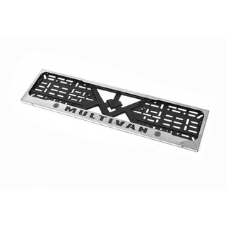 License Plate Frame Chrome Multivan (1 pc, Stainless Steel) photo 1