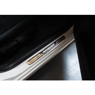 Illuminated door sill plates (2 pcs, stainless steel) Ford Courier 2014-2023 photo 3