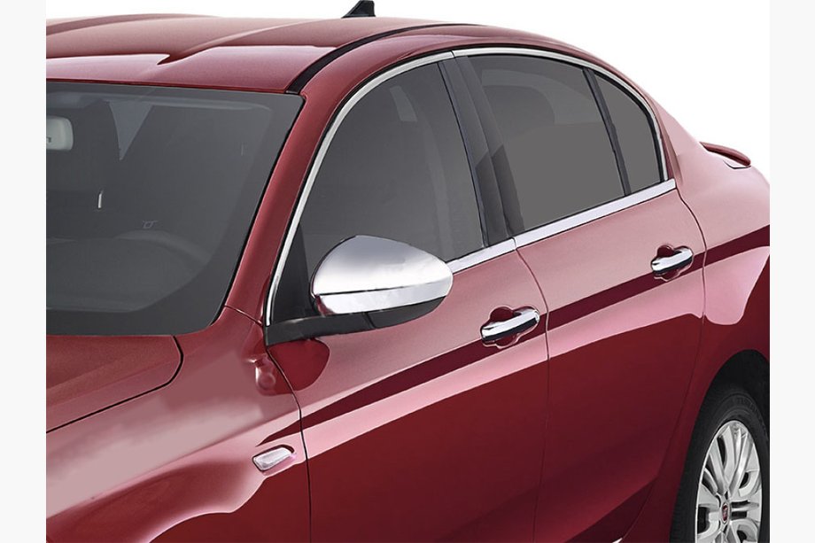Fiat Tipo 2016- Full Window Trim Stainless Steel Image