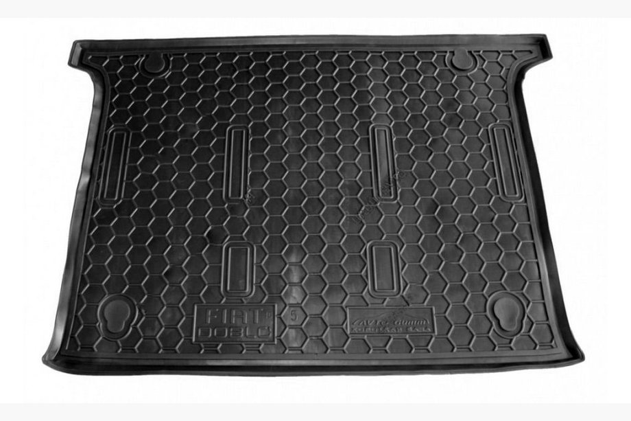 Fiat Doblo II 2010-2022 Trunk mat short base 5 seats (Autogumm, rubber) Image