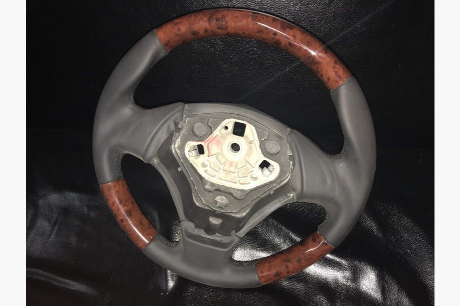 Fiat Doblo II 2010-2022 Steering Wheel (Wood + Leather) Image