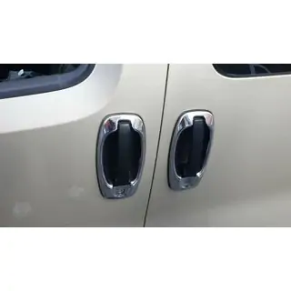 Chrome Covers Around Door Handles (4 pcs, Stainless Steel) Opel Combo 2012-2018 photo 3