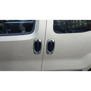 Chrome Covers Around Door Handles (4 pcs, Stainless Steel) Opel Combo 2012-2018 photo 4