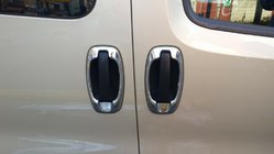 Opel Combo 2012-2018 Chrome Covers Around Door Handles (4 pcs, Stainless Steel) Carmos - Turkish Stainless Steel photo 9