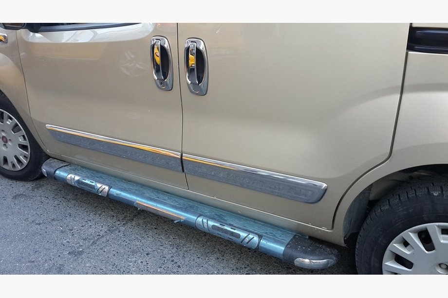 Citroen Nemo 2007-2017 Door Moldings Stainless Steel (4 pcs) OmsaLine - Italian Stainless Steel Photo 3