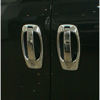 Chrome door handle covers and surrounds (stainless steel, 8 pcs) photo 3
