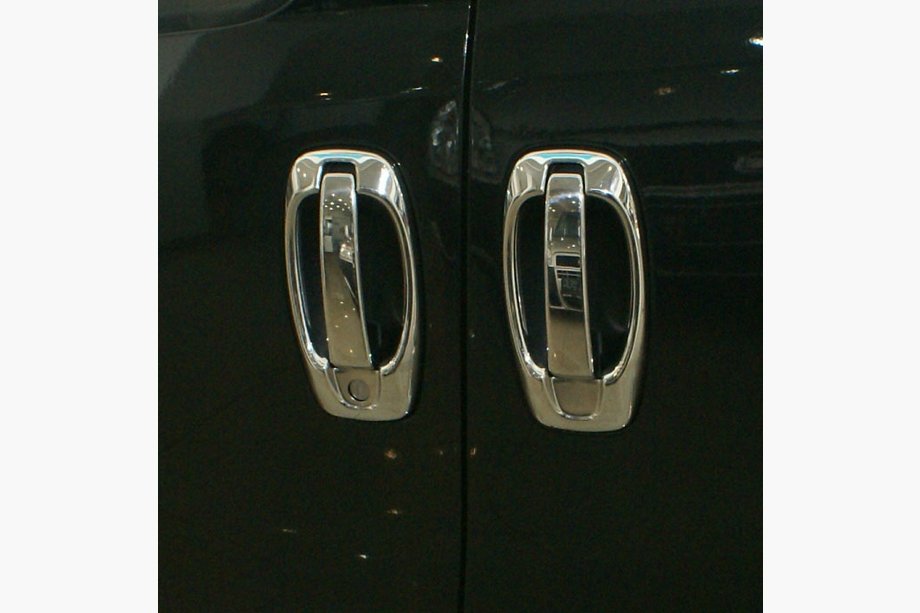 Peugeot Bipper 2008-2017 Door handle covers and trim (8 pcs, stainless steel) OmsaLine - Italian Stainless Steel Photo 3