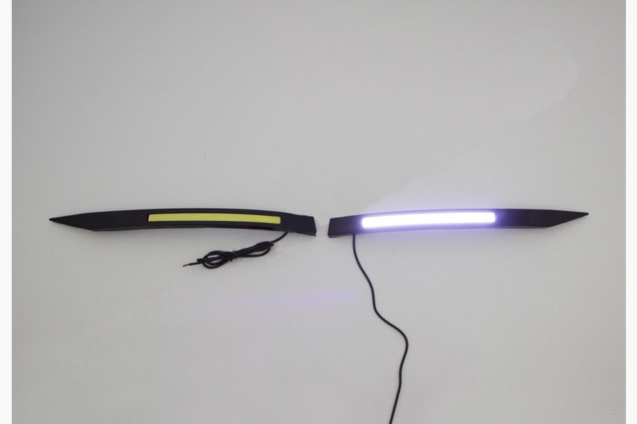 Fiat Doblo II 2010-2022 Daytime Running Lights Black (2014↗, LED) Image