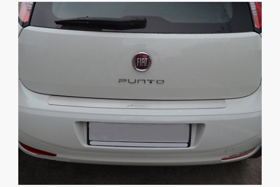 Fiat Punto Grande/EVO 2006-2018 Rear Bumper Protector Nataniko (2011+, Stainless Steel) Image