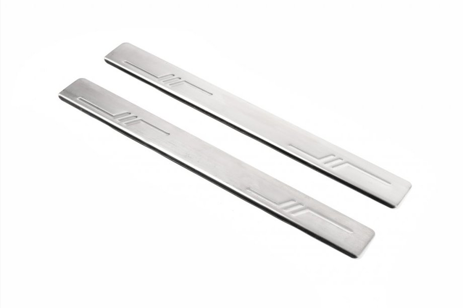 Peugeot Expert 2007-2016 Stainless Steel Door Sill Protectors (Omsa, 2 pcs) Photo 2