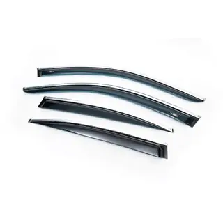 Window Deflectors with Chrome Trim SD (4 pcs, HIC) BMW 5 Series E60/E61 2003-2010 photo 1