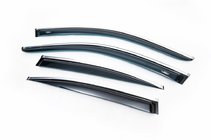 BMW 5 Series E60/E61 2003-2010 Window Deflectors with Chrome Trim SD (4 pcs, HIC) photo 1