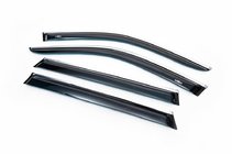 Renault Kadjar 2015-2022 Window deflectors with chrome trim (4 pcs, HIC) photo 1