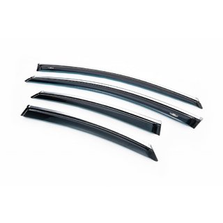 Window Deflectors with Chrome Trim SD (4 pcs, HIC) photo 1