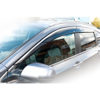 Window deflectors with chrome trim (4 pcs, HIC) photo 1